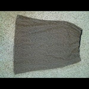 Animal print skirt